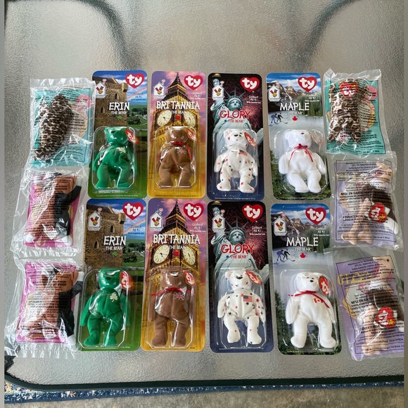 TY Beanie babies Mcdonalds International Bears Extremely RARE - Picture 9 of 13